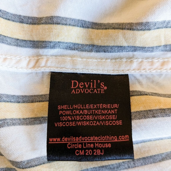 Devils Advocate Viscose Button Down - Picture 3 of 3